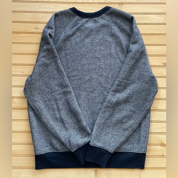 Men’s J. Crew Factory Navy Crewneck Sweatshirt Size L - Picture 6 of 6